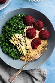 Beetroot Falafel Buddha Bowls Rezept Rezepte Gesundes Essen Gesunde Vegane Rezepte