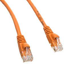 Skubros Cat6 Orange Ethernet Patch Cable Snagless Molded Boot 10 Foot Unlimited Slim Run Bulk Shielded Double Flat Booted Cable Ethernet Cable Twisted Pair