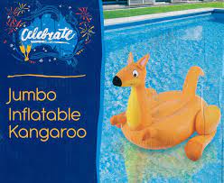 Perfect for swimming pools and the beach! Australian Aldi Store Jumbo Inflatable Kangaroo Animal Ride On Float Aa34 Btc Pool Float Store