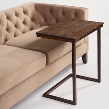 Our Exclusive Oversized Wood And Metal Laptop Table Is Amply Sized To Provide Space For Your Coffee Mug Work Notes And Mor Couch Table Laptop Table Sofa Table