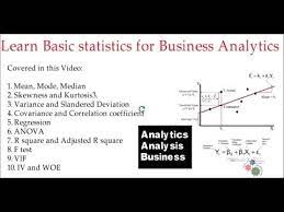 Learn Basic Statistics For Business Analytics Business Analytics And Data Science Are Almost Same Concept For Data Science Statistical Methods Data Scientist