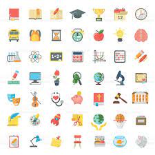 Set Of Modern Flat Vector Icons Of School Subjects Activities School Subjects School Icon Science Symbols