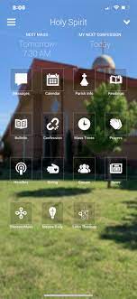 Download my parish app today or visit myparishapp.com to learn more and register your parish. My Parish App Holy Spirit Catholic Church