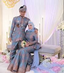 Kebaya pendek biru laut : Paling Baru Baju Kahwin Songket Biru Lamaz Morradean