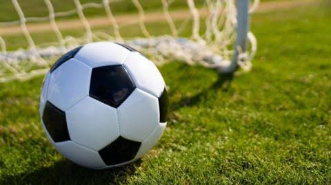Football on a grass field