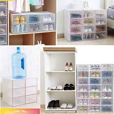 Maybe you would like to learn more about one of these? Zero Mon Shoe Organizer Drawer Transparent Plastic Shoe Storage Box Rectangle Pp Thickened Shoes Organizer Drawer Shoe Boxes Pink Amazon In Home Kitchen