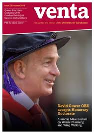 David Gower OBE accepts Honorary Doctorate