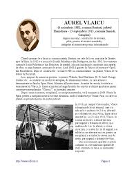 1)aurel vlaicu a fost un inginer român, inventator și pionier al aviației române și mondiale. Aurel Vlaicu Doccf541 Doc