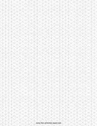 isometric graph paper free printable paper