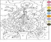 Karate kids color by number. Color By Number For Adults Coloring Pages To Print Color By Number For Adults Printable