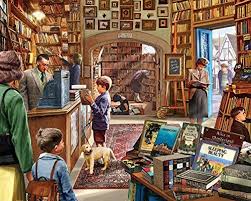 Robot Check Jigsaw Puzzles Bookstore 1000 Piece Jigsaw Puzzles