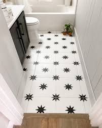 The Star Bathroom Reveal Angela Rose Home In 2020 Bathroom Floors Diy Painted Bathroom Floors Tile Floor Diy