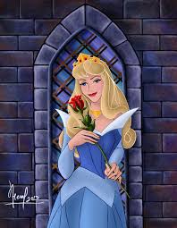 Aurora With A Rose By Fernl On Deviantart Disney Princess Aurora Aurora Disney Disney Favorites