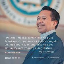 Bro eli soriano vs mr william saraga. Follow Bro Eli Soriano On Twitter Broelisoriano Elisoriano Com Broeliseosoriano Thetruthcaster Wisdom Bible Tagalog Quotes Bible Encouragement