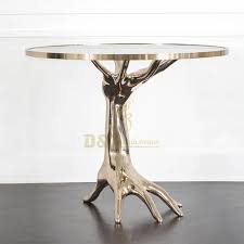 This diy glam decor video will show you 4 easy home decor sculptures you can incorporate into your coffee table decorating ideas for christmas. Sculpted Coffee Table Stainless Steel Mirror Two Handed Table Sculpture