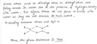 Ether Is Less Soluble In Water Than Alcohol
