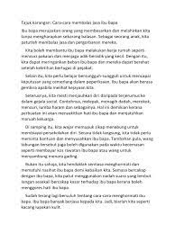 Jika dikira jasa ibu bapa, pasti ia takkan terbalas. Cara Cara Menghormati Jasa Ibu Bapa