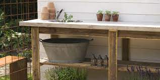 Browse outdoor storage trunks in a range of sizes, styles, and materials. 20 Best Potting Benches Garden Work Benches With Storage