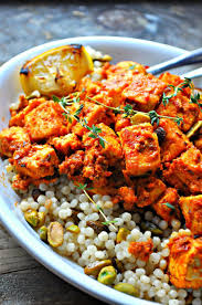 Vegan Harissa Tofu With Pistachio Couscous Rabbit And Wolves Recipe Couscous Dishes Harissa Tofu