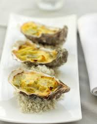Ostras Gratinadas Al Vino Blanco France Naissain