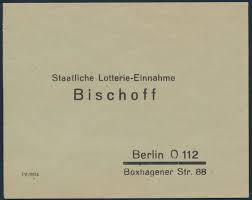 Einen vordruck im stil des quittungsblocks wiederum, den sie online ausfüllen und anschließend vordruck urlaubsantrag: Bund Vordruck Brief Staatliche Lotterie Einnahme Bischoff Berlin Ebay