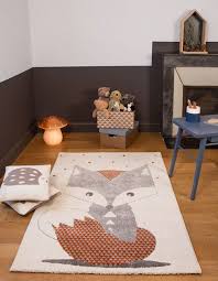 Tapis Illustration Renard Enfant En 2020 Tapis Enfant Art Jeunes Enfants Deco Chambre Enfant