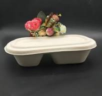 Biodegradable Sugarcane Bagasse Pulp Food Tray, Disposable Sugarcane Pulp Fruit Tray, Eco Friendly Dinner Plate