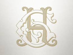 Gh Monogram Hg Monogram Vintage Monogram Monogram Monogram Wedding