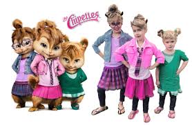 Costumes for the happiest kids ever! Chipettes Diy Costume Halloween Costumes For Kids Halloween Costumes Friends Cute Halloween Costumes
