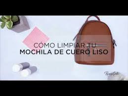 Para ello puedes utilizar un acondicionador de piel, que hará que se ¿te preguntas cómo puedo limpiar un bolso de piel blanco? Como Limpiar Una Mochila De Cuero Renzo Costa Youtube