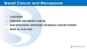 You can't contract cancer from a person who has the disease. Breast Cancer And Menopause Ppt Download