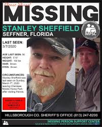 Stanley Sheffield disappeared 4 years ago from Seffner, Florida. Anyone  with information is asked to call the Hillsborough County Sheriff's Office.