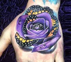 38 purple rose tattoos ranked in order of popularity and relevancy. Purple Rose Tattoo By Anjelika Kartasheva Post 19524