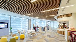 See more ideas about wood ceilings, house design, design. From Acoustic Wood Systems To Brandy Bottles New Ceiling Design Trends Mindful Design Consulting