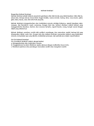 Contoh paragraf deskripsi tidak perlu dibuat. Contoh Teks Deskripsi