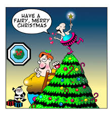 Cartoon santa with a white beard. A Fairy Merry Christmas Von Toons Medien Kultur Cartoon Toonpool
