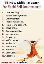 15 New Skills To Learn For Rapid Self Improvement Skills To Learn Self Improvement Self Improvement Tips