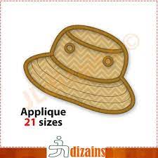 Fishing Hat Applique Embroidery Design Fishermans Hat Etsy Applique Embroidery Designs Applique Designs Embroidery Applique