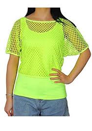 How To Cut The Neck Out Of A T Shirt 80s Oversized Fishnet Neon Off Shoulder T Shirt Pink Green Or Black 80s Tees Fishnet Shirt Off Shoulder T Shirt