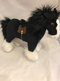 Disney Store Brave Angus Merida Black Horse Plush 16 Stuffed Animal Euc Ebay Wolle Kaufen