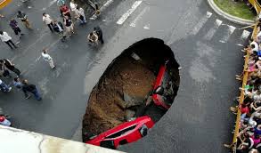 how to detect a sinkhole  before it