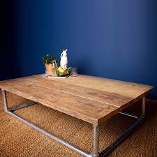 Pottery barn woven rattan crate rustic vintage cage industrial cart coffee table. Large Industrial Coffee Table Made From Reclaimed Timber Board Industrial Style Coffee Table Large Coffee Tables Coffee Table