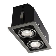 White recessed ceiling light square trim with glass albalite lens. Double Cube 9 In Brushed Chrome Recessed Led Lighting Kit With Gu10 Bulb Included Cl312ab The Home Depot Led Recessed Lighting Recessed Lighting Kits Recessed Lighting