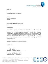 Recordemos lo que pasó con el permiso de vacaciones. Sg 67 20 Permiso Movilidad Jhon Villafrades