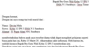 Entah itu kuliah, kerja, maupun sekolah. Download Contoh Surat Izin Ke Sekolah Karena Sakit Cara Ku Mu