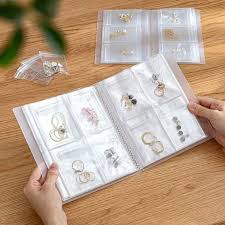 Jewelry Organizer Storage Book Ring Earrings Necklace Bracelet Organizer  Storage Bag Packaging Display Jewellry Photo Album - AliExpress