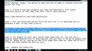 Dec 11, 2012 · click to download your server. How To Make Your Own Cracked Minecraft Server For Free