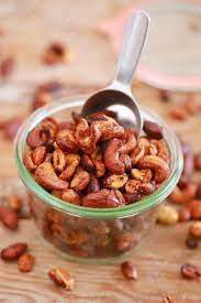 Microwave Sweet And Spicy Nuts Microwave Snacks Recipe Microwave Snacks Spicy Nuts Snacks
