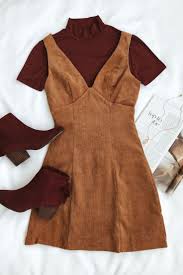 Vindicated Light Brown Corduroy Dress Fashion Corduroy Dress Cool Outfits