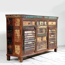 Mary Rose Recycled Wood Sideboard 2 Door 6 Drawer Recycled Wood Sideboard Reclaimed Wood Wine Rack Upcycle Dresser